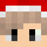 my skin with santa hat