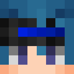 Blue Boi with headband